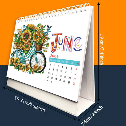 5D/DIY Diamond Painting Calendar Kit Partial Drill Diamond Art Paper Calendar