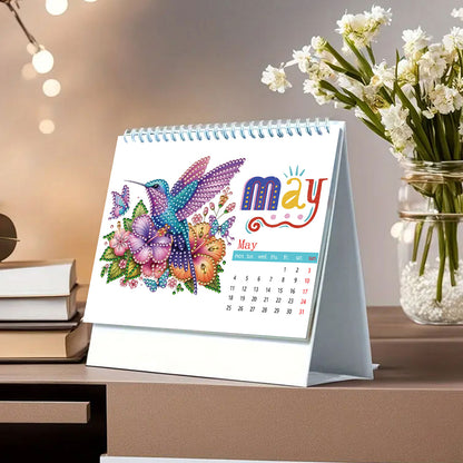 5D/DIY Diamond Painting Calendar Kit Partial Drill Diamond Art Paper Calendar