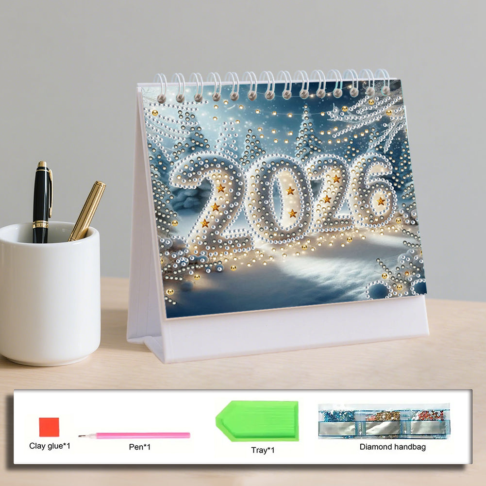 5D/DIY Diamond Painting Calendar Kit Partial Drill Diamond Art Paper Calendar
