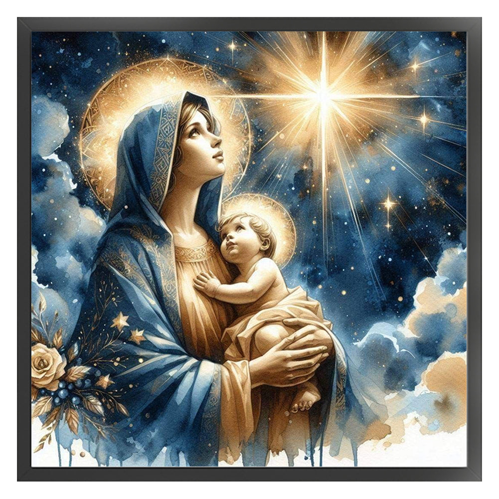 Virgin Mary - 11CT Stamped Cross Stitch 40*40CM
