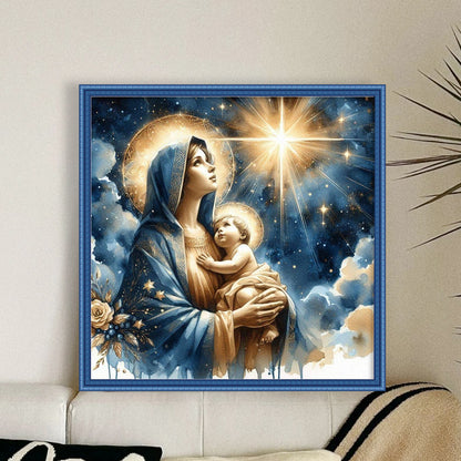 Virgin Mary - 11CT Stamped Cross Stitch 40*40CM