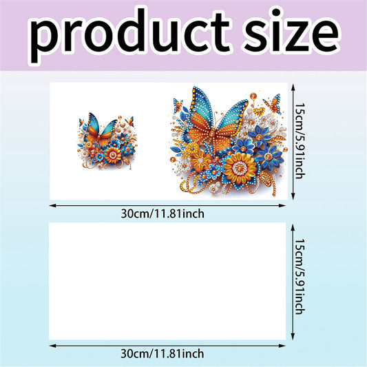 6pcs DIY Butterfly Diamond Art Greeting Cards for Festivals and Celebrations