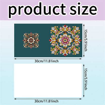 6pcs DIY Flower Pattern Diamond Art Greeting Cards for Festivals and Celebration