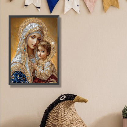 Religious Madonna - Special Shaped Drill Diamond Painting 30*40CM