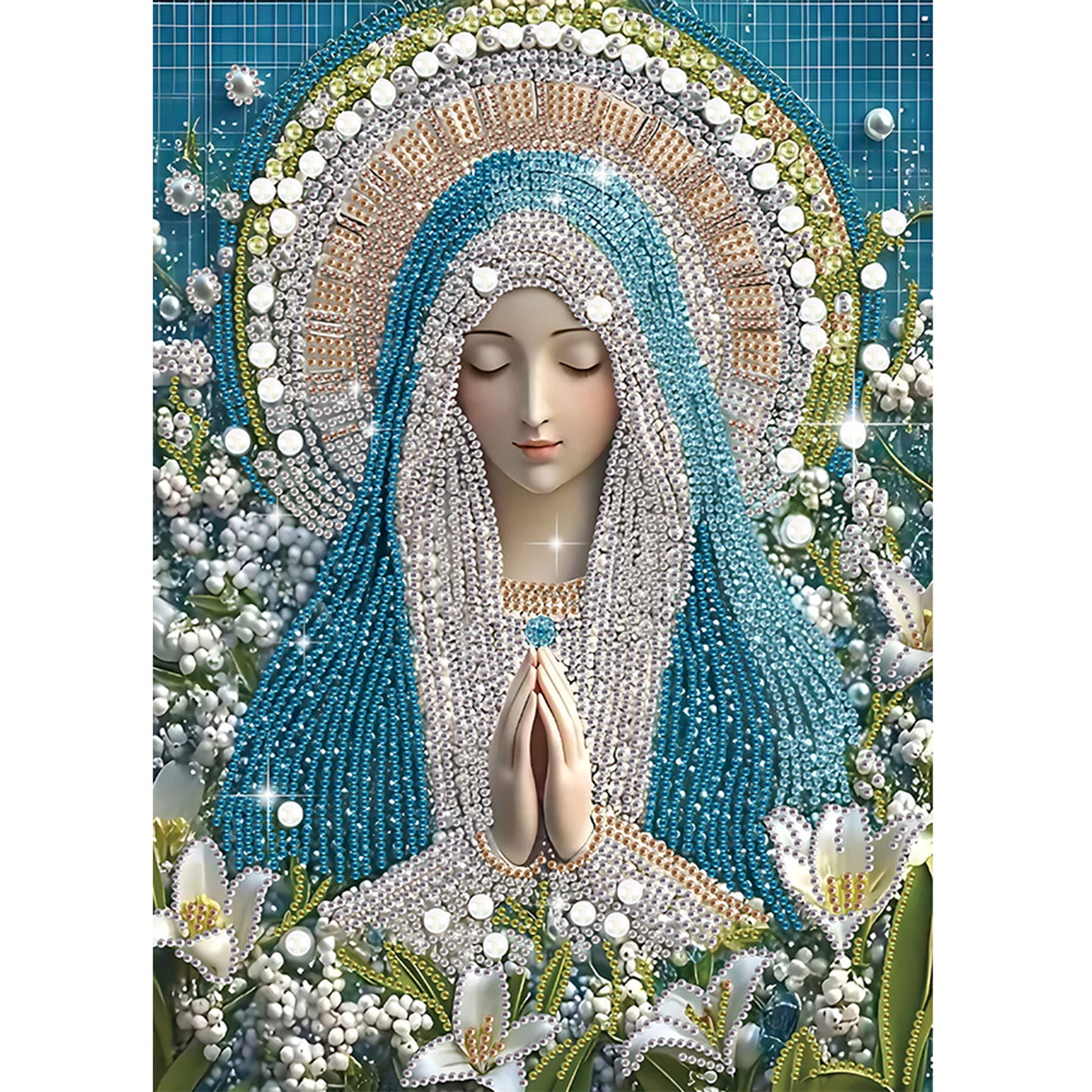 Religious Madonna - Special Shaped Drill Diamond Painting 30*40CM
