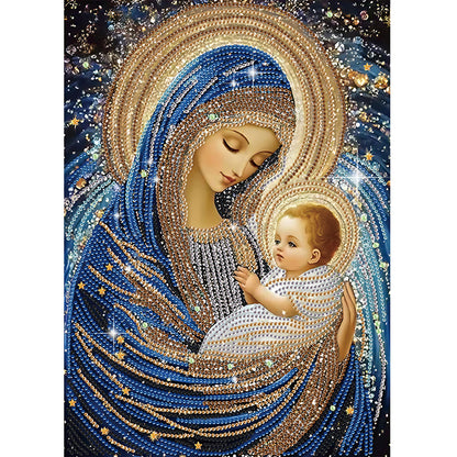 Religious Madonna - Special Shaped Drill Diamond Painting 30*40CM