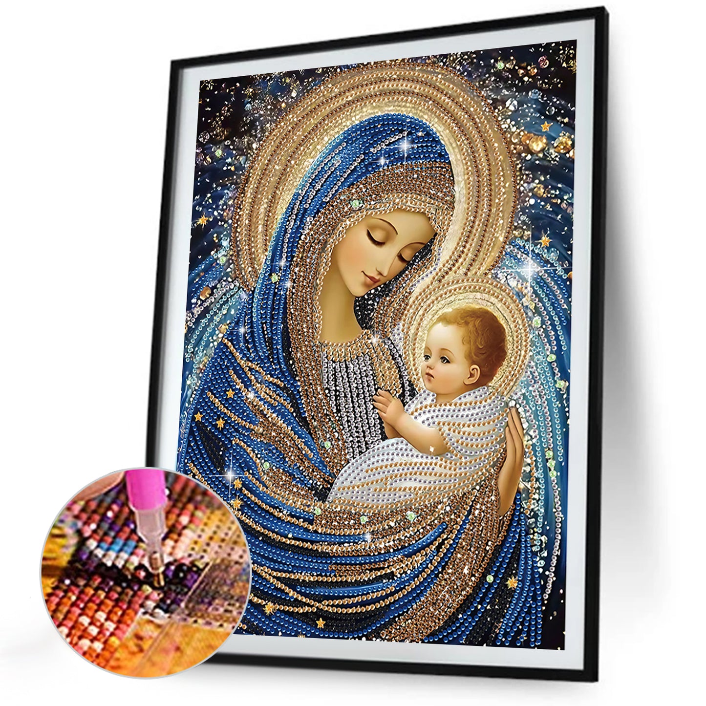 Religious Madonna - Special Shaped Drill Diamond Painting 30*40CM