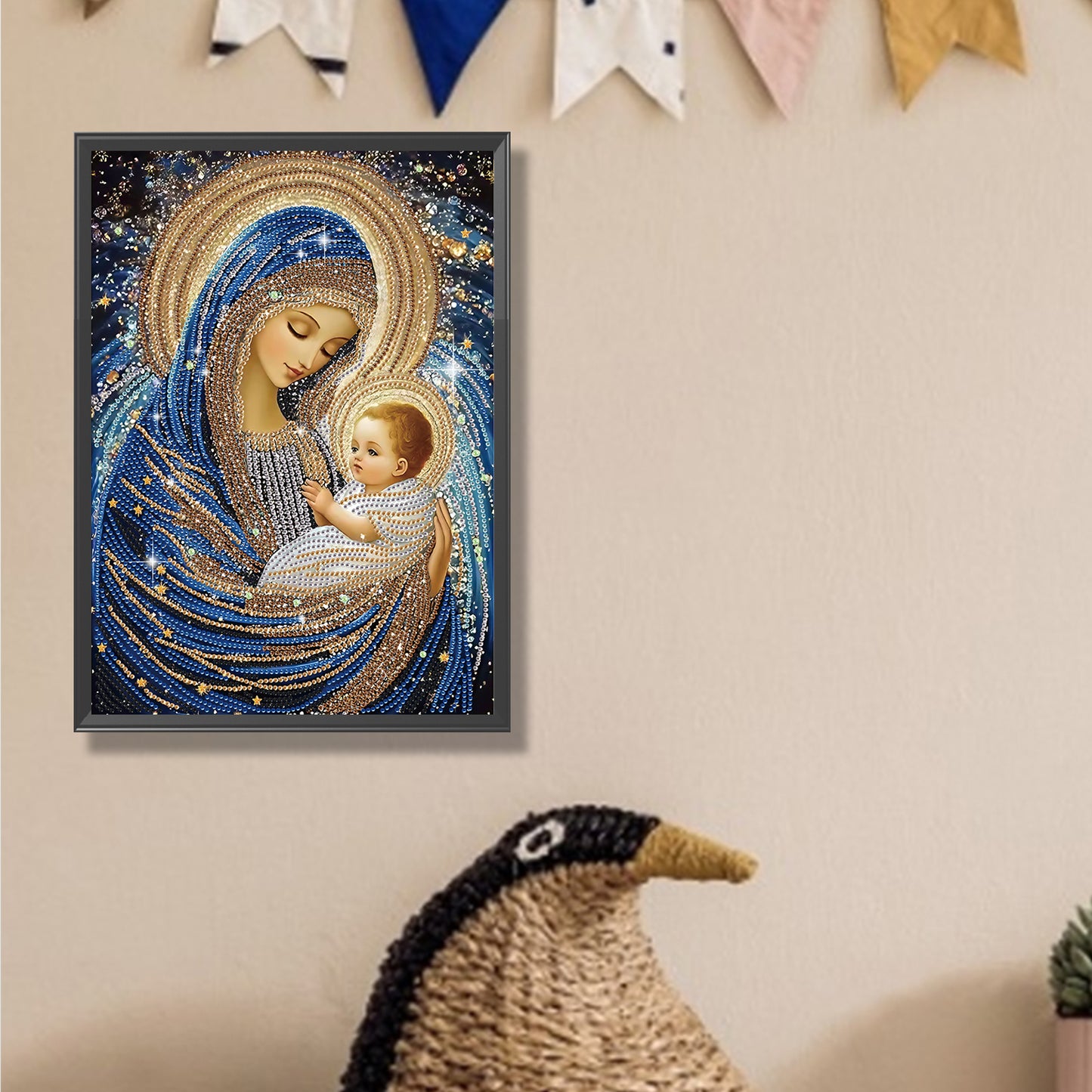 Religious Madonna - Special Shaped Drill Diamond Painting 30*40CM