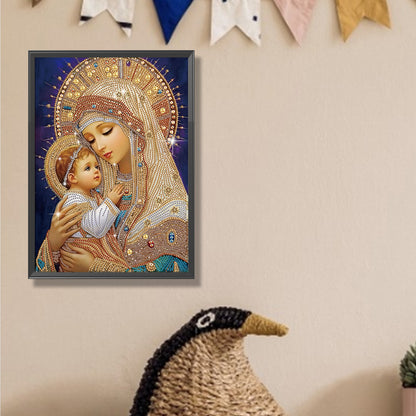 Religious Madonna - Special Shaped Drill Diamond Painting 30*40CM