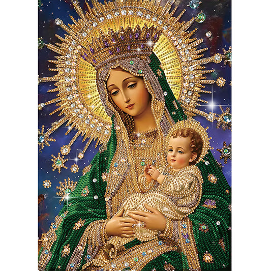 Religious Madonna - Special Shaped Drill Diamond Painting 30*40CM