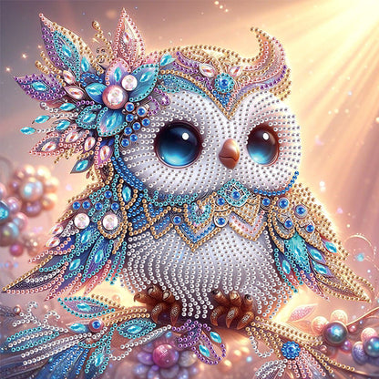 Owl - Special Shaped Drill Diamond Painting 30*30CM