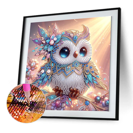 Owl - Special Shaped Drill Diamond Painting 30*30CM