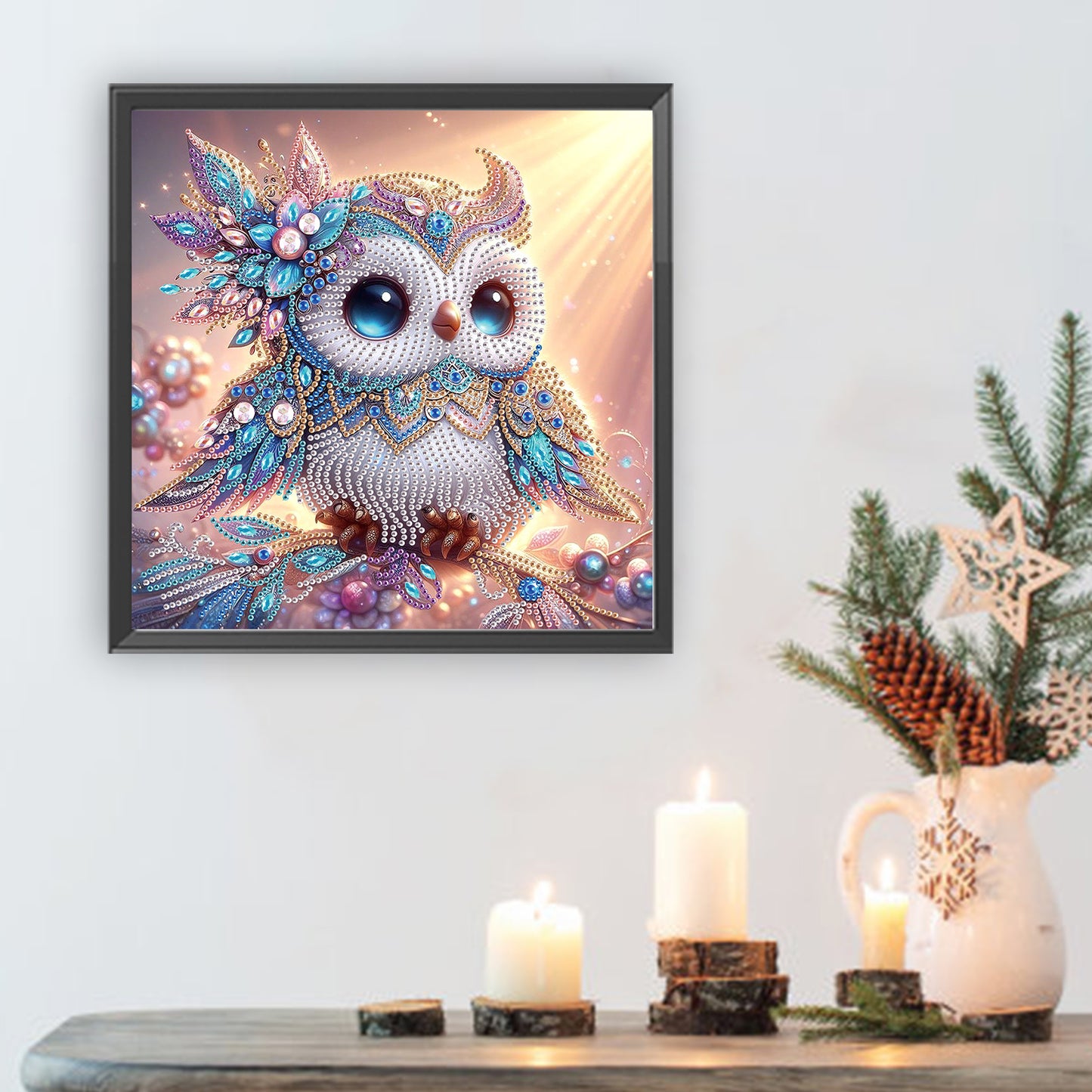 Owl - Special Shaped Drill Diamond Painting 30*30CM