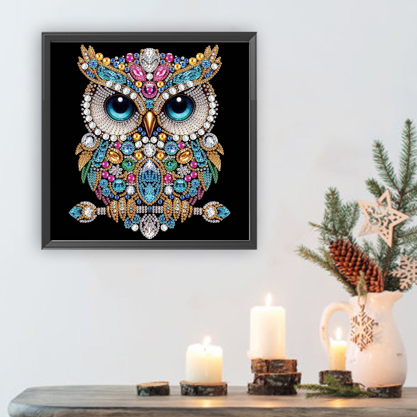 Owl - Special Shaped Drill Diamond Painting 30*30CM