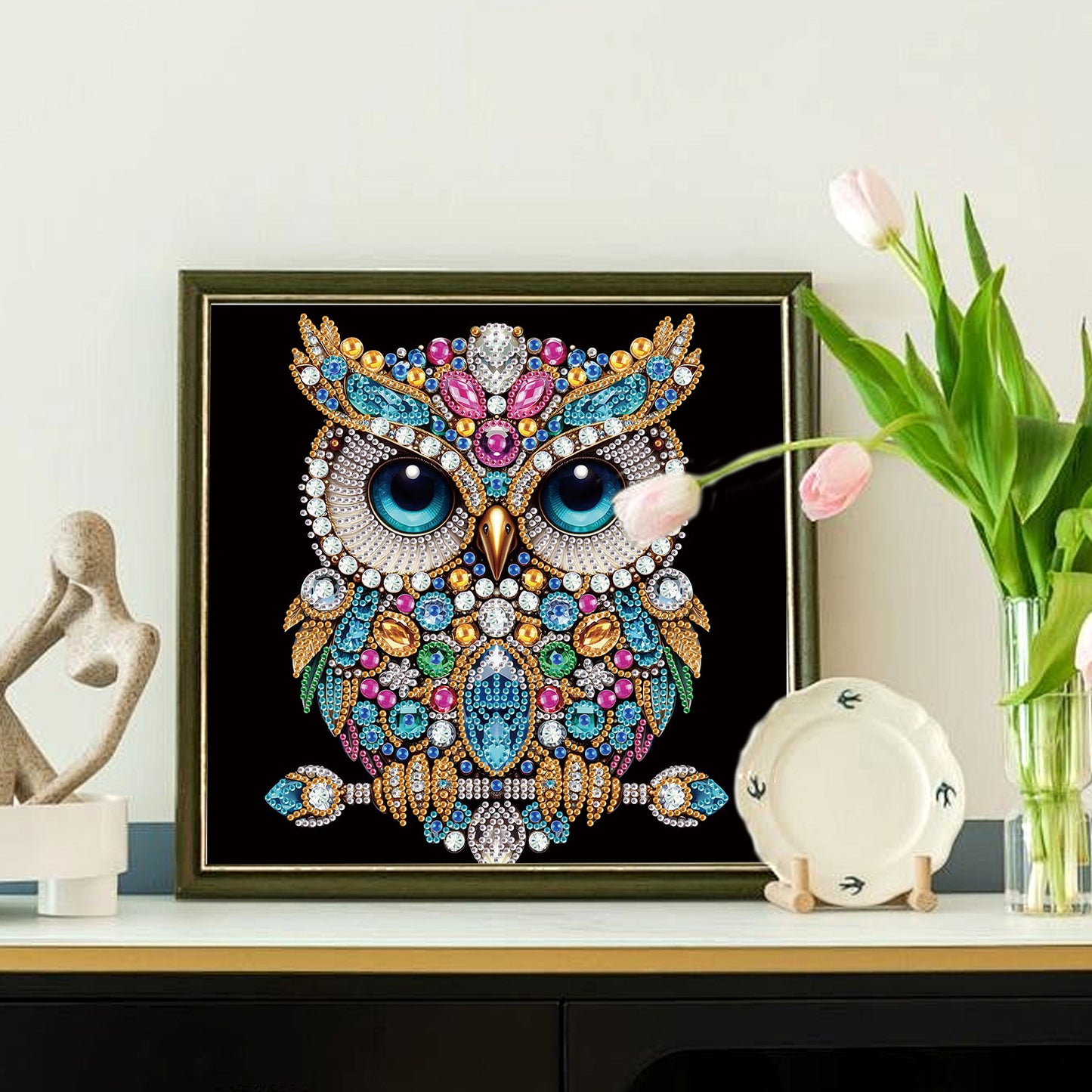 Owl - Special Shaped Drill Diamond Painting 30*30CM