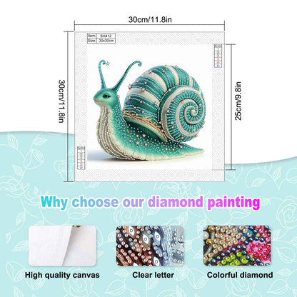 Snail - Special Shaped Drill Diamond Painting 30*30CM