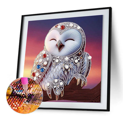 Owl - Special Shaped Drill Diamond Painting 30*30CM