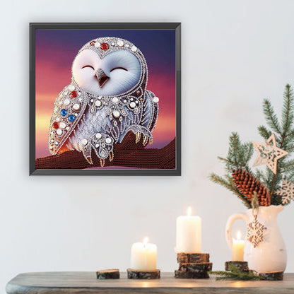 Owl - Special Shaped Drill Diamond Painting 30*30CM