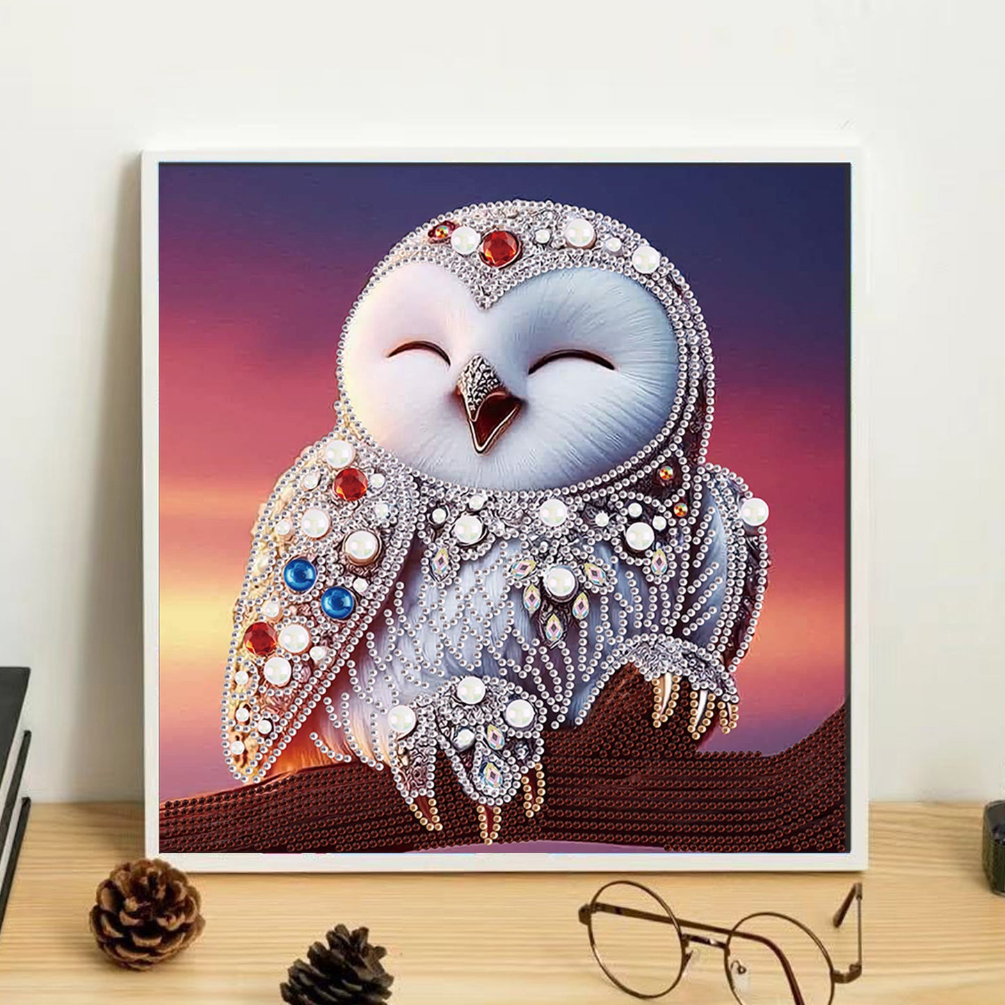 Owl - Special Shaped Drill Diamond Painting 30*30CM