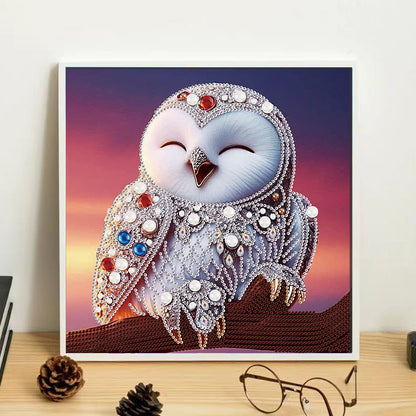 Owl - Special Shaped Drill Diamond Painting 30*30CM