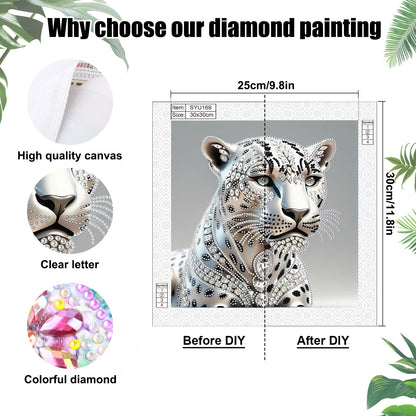 Leopard - Special Shaped Drill Diamond Painting 30*30CM