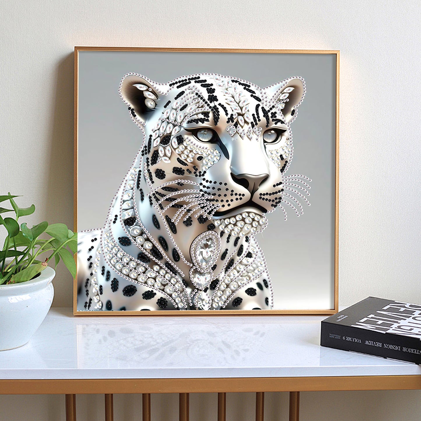 Leopard - Special Shaped Drill Diamond Painting 30*30CM