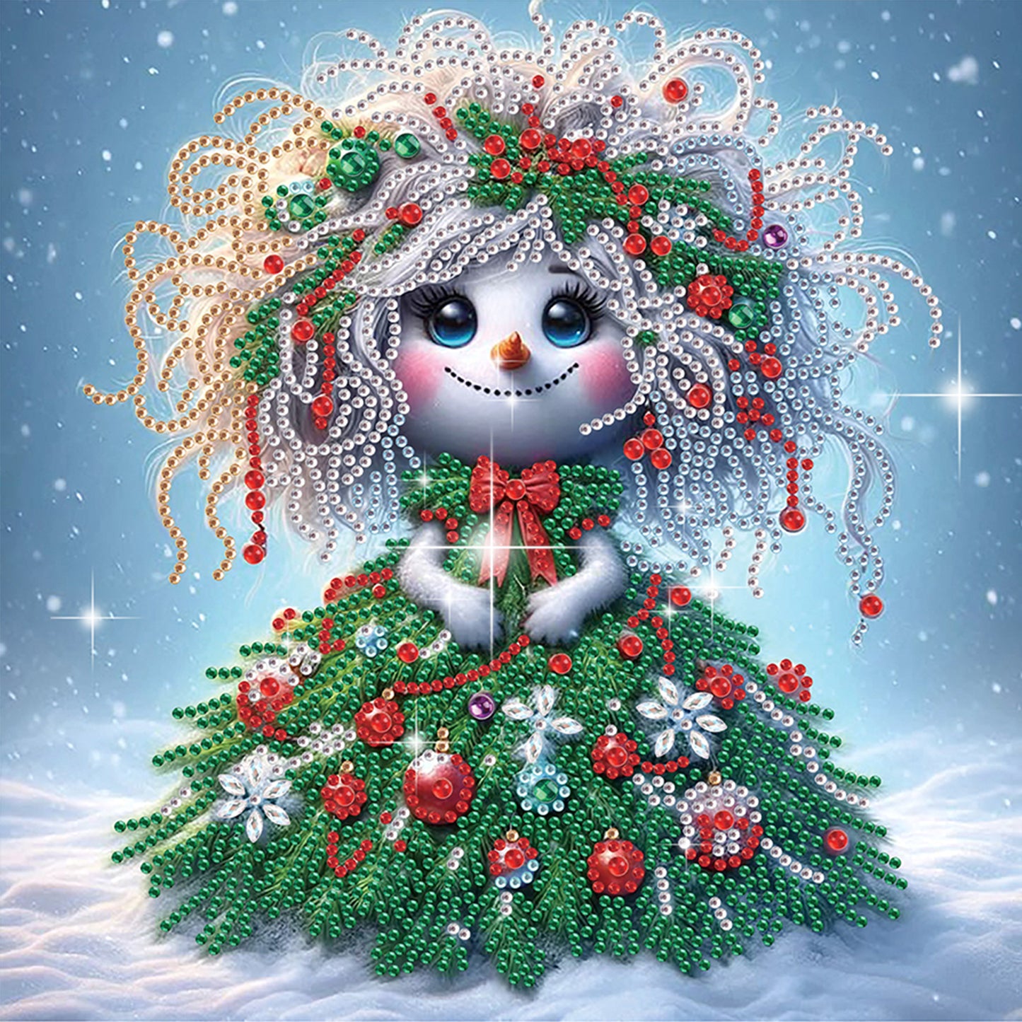 Christmas Skull - Special Shaped Drill Diamond Painting 30*30CM