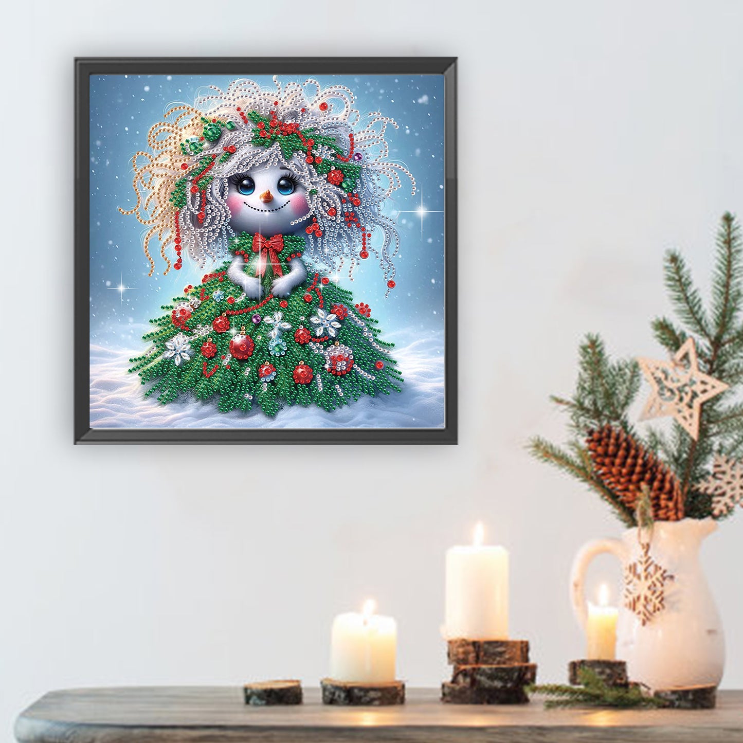 Christmas Skull - Special Shaped Drill Diamond Painting 30*30CM