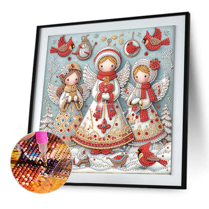 Christmas Angel - Special Shaped Drill Diamond Painting 30*30CM