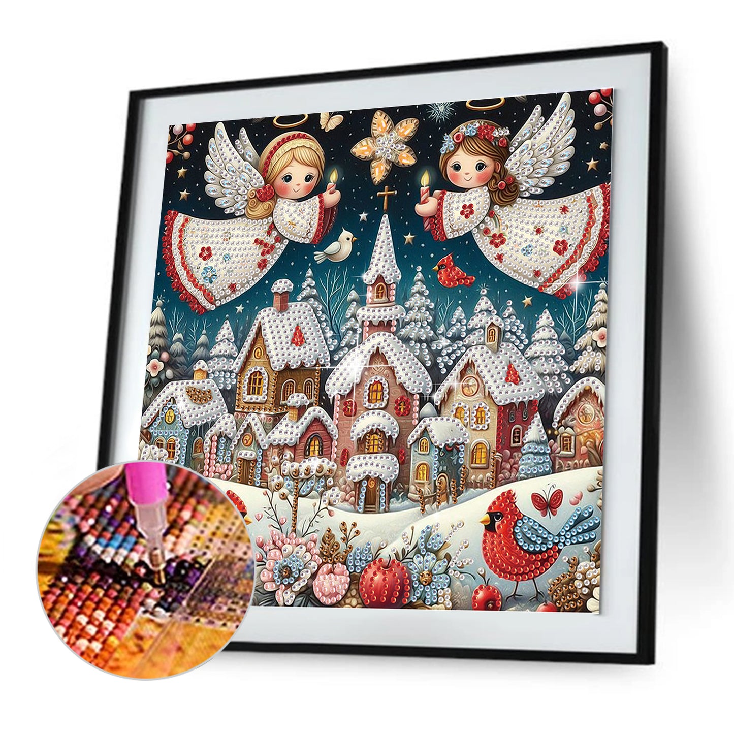 Christmas Angel - Special Shaped Drill Diamond Painting 30*30CM