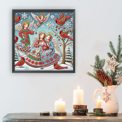 Christmas Angel - Special Shaped Drill Diamond Painting 30*30CM