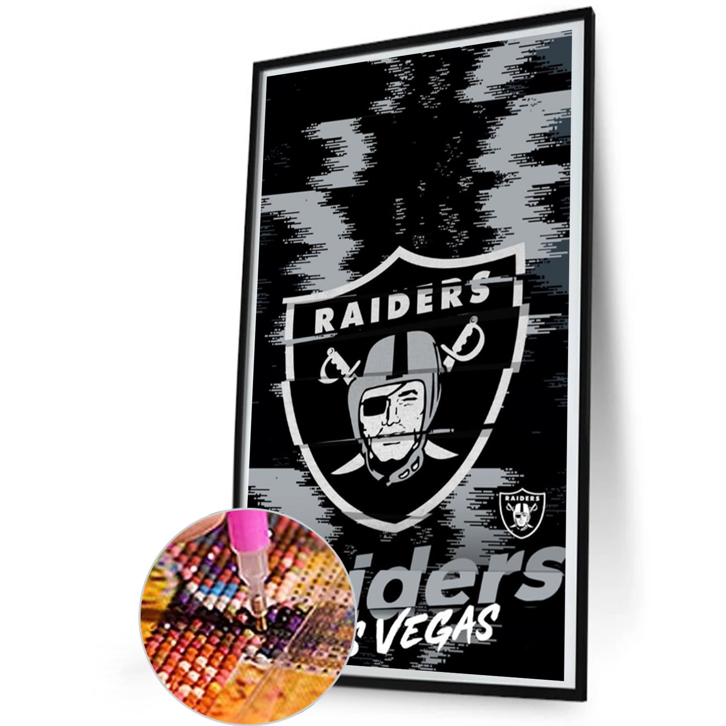 Las Vegas Raiders - Full Round Drill Diamond Painting 30*55CM