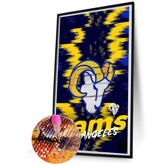 Los Angeles Rams - Full Round Drill Diamond Painting 30*55CM
