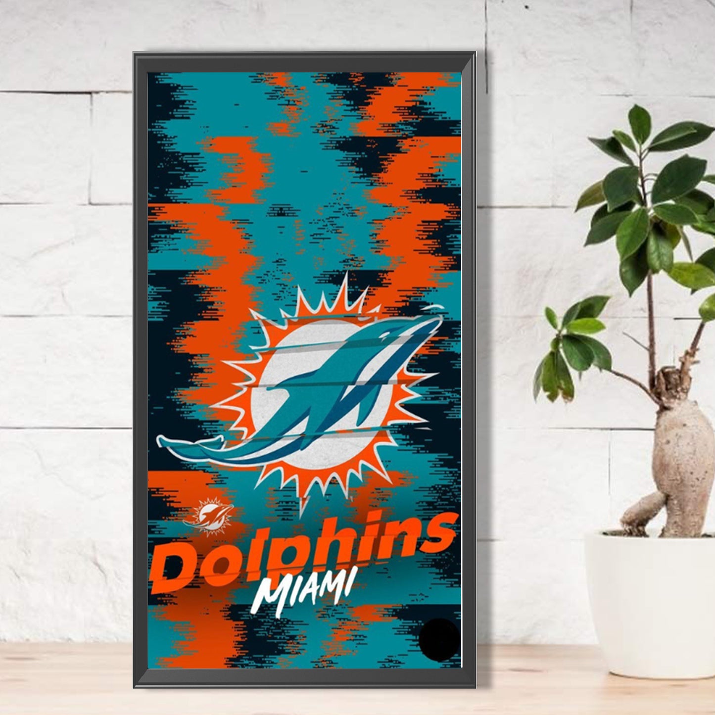 Miami Dolphins - Full Round Drill Diamond Painting 30*55CM