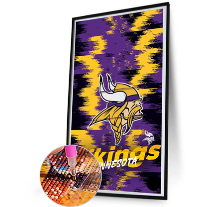 Minnesota Vikings - Full Round Drill Diamond Painting 30*55CM