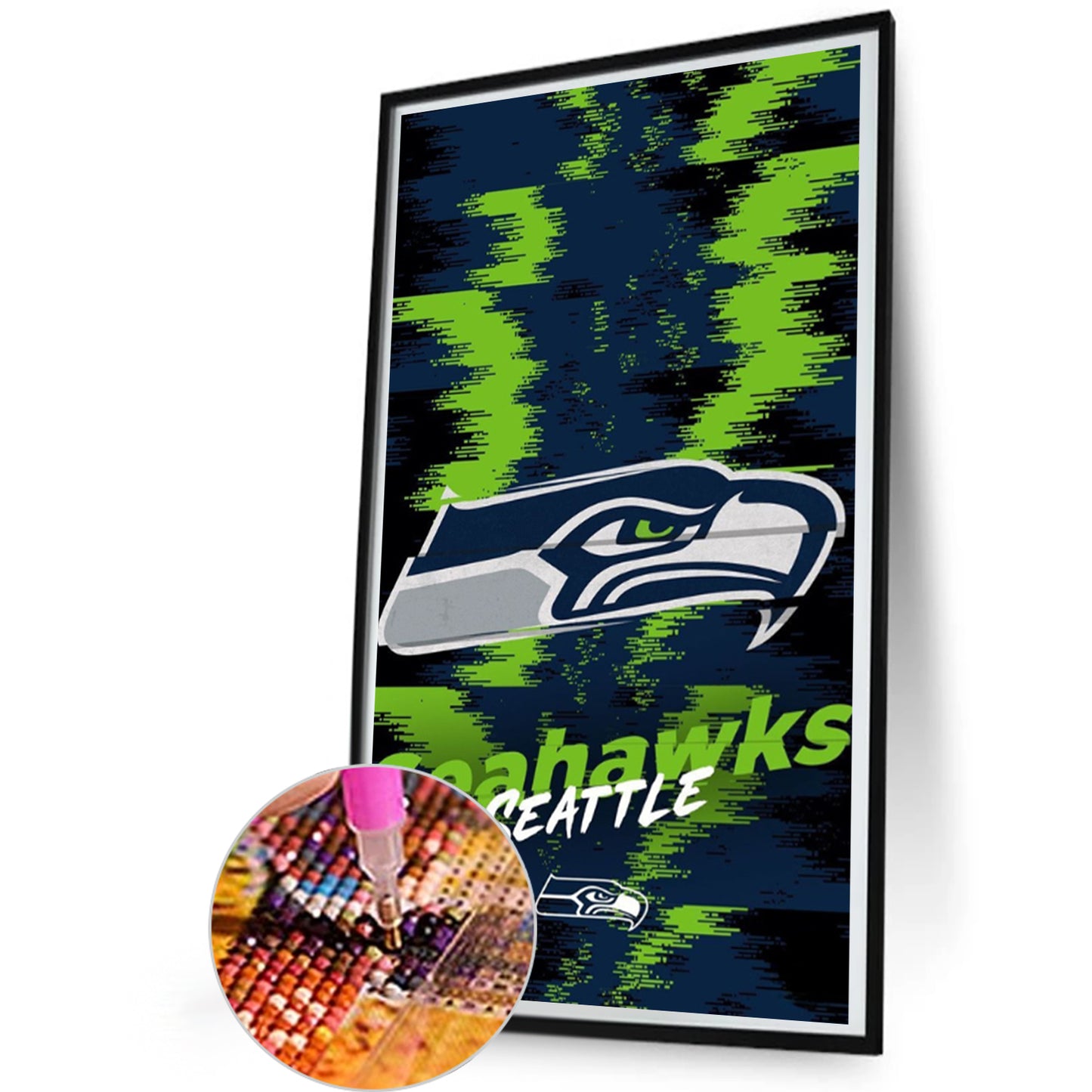Seattle Seahawks - Full Round Drill Diamond Painting 30*55CM