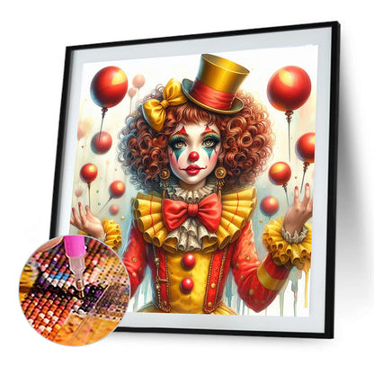 Clown Circus - Full Round Drill Diamond Painting 40*40CM