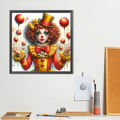 Clown Circus - Full Round Drill Diamond Painting 40*40CM