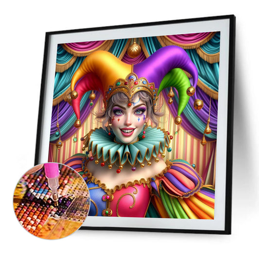 Circus Clown - Full Round Drill Diamond Painting 40*40CM