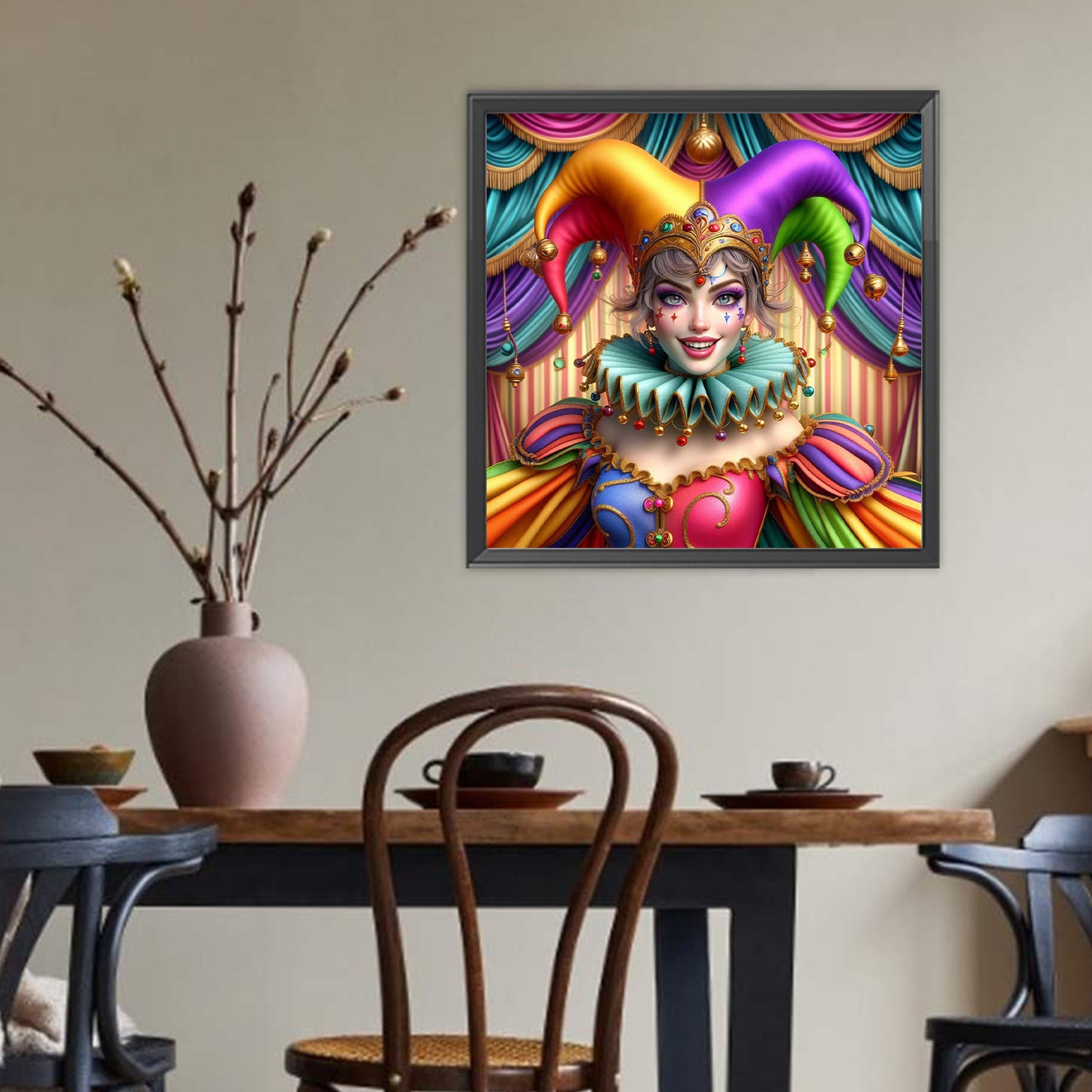Circus Clown - Full Round Drill Diamond Painting 40*40CM