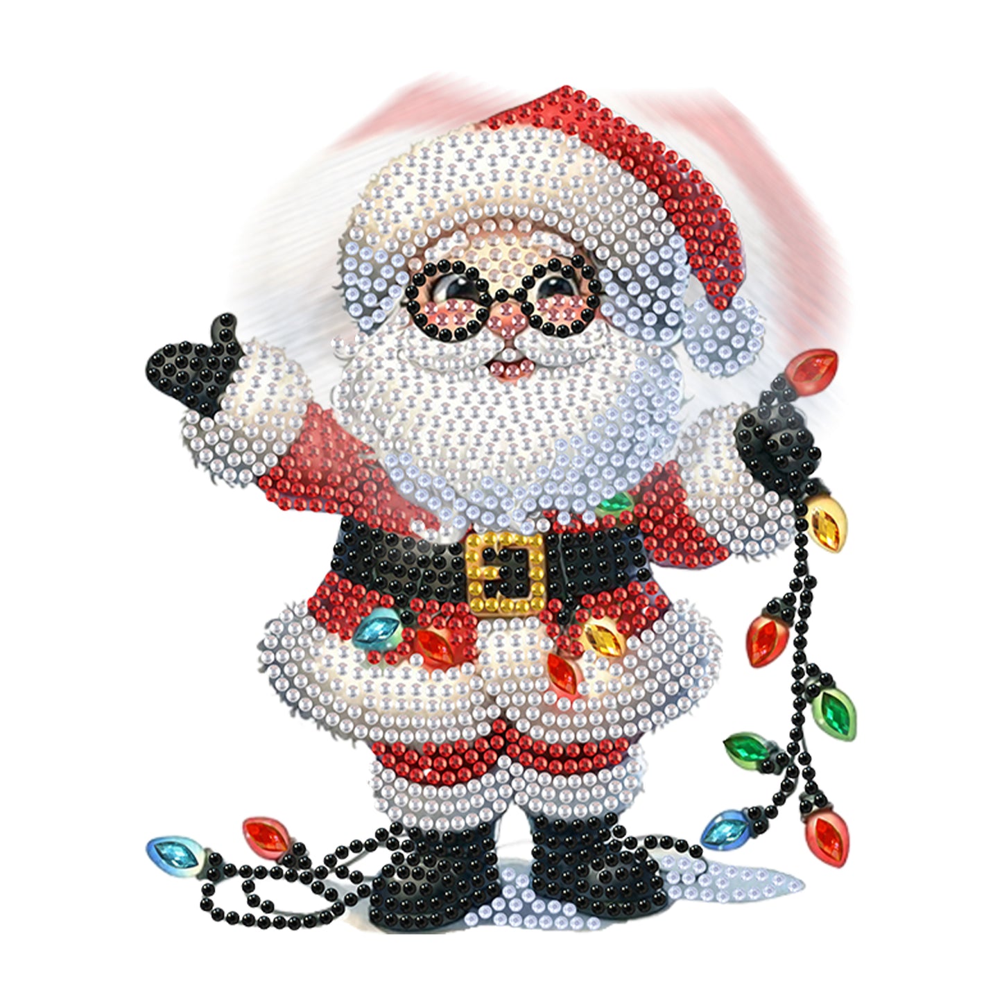 Acrylic Shaking Head Desktop Diamond Art Kits for Adults Beginner (Santa Claus)