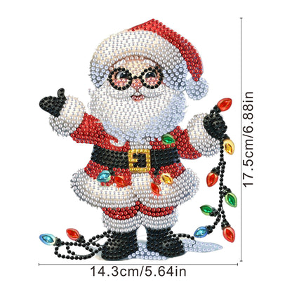 Acrylic Shaking Head Desktop Diamond Art Kits for Adults Beginner (Santa Claus)