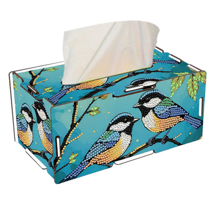 Wooden Diamond Painting Tissue Box for Home and Office Decoration (CZH002)