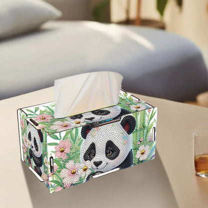 Wooden Diamond Painting Tissue Box for Home and Office Decoration (CZH003)