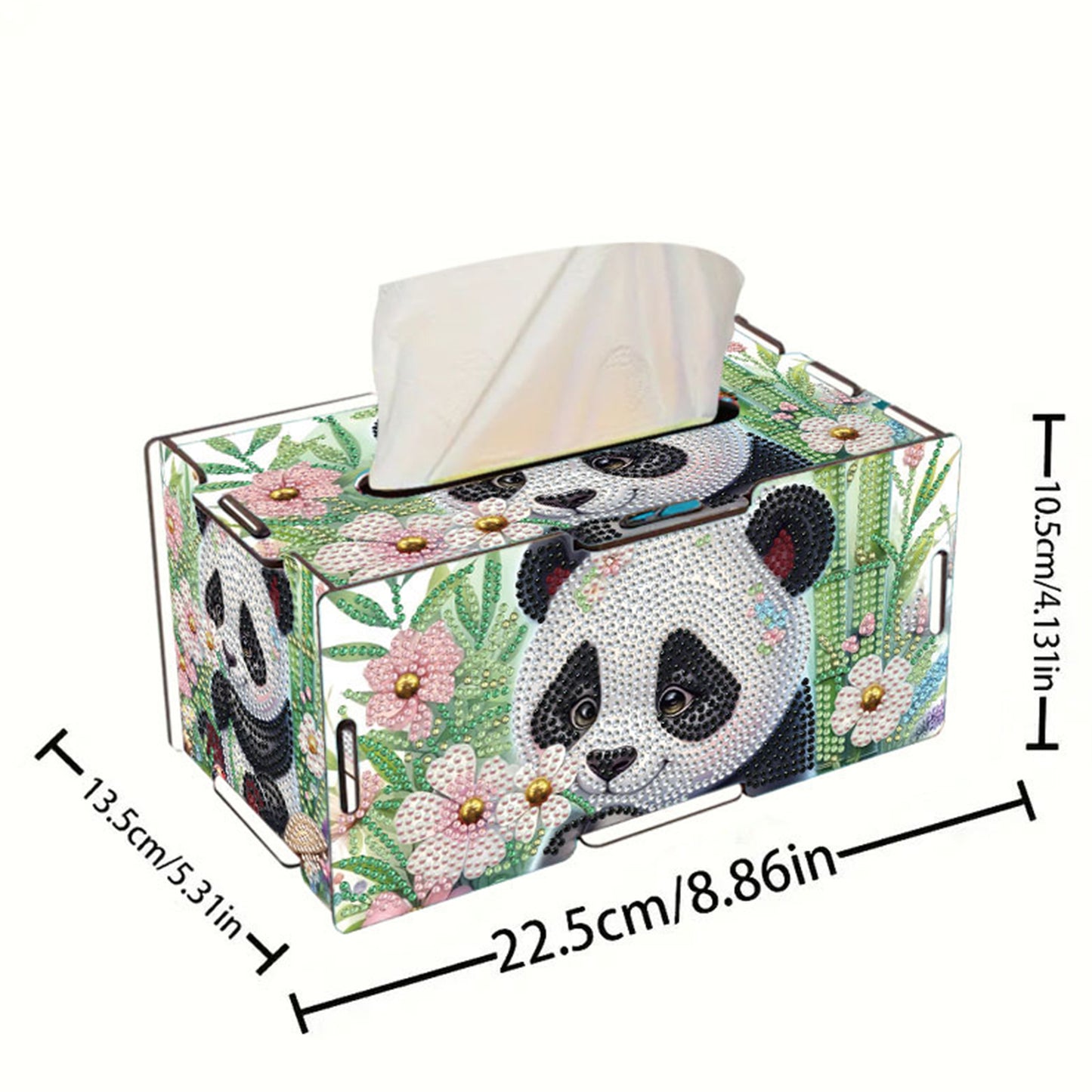 Wooden Diamond Painting Tissue Box for Home and Office Decoration (CZH003)