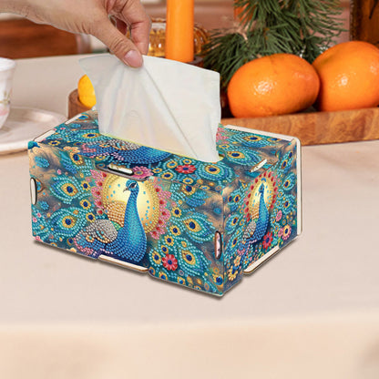 Wooden Diamond Painting Tissue Box for Home and Office Decoration (CZH004)
