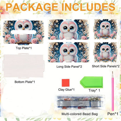 Wooden Diamond Painting Tissue Box for Home and Office Decoration (CZH006)