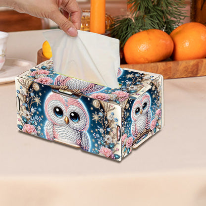Wooden Diamond Painting Tissue Box for Home and Office Decoration (CZH006)