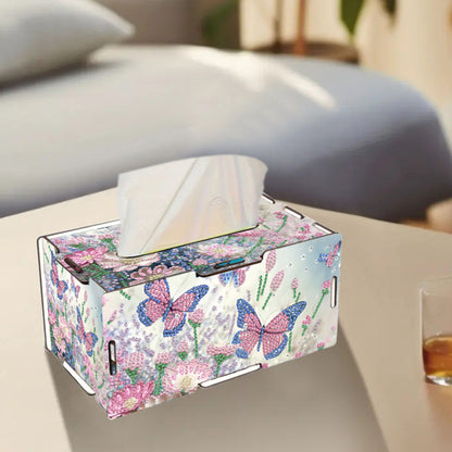 Wooden Diamond Painting Tissue Box for Home and Office Decoration (CZH007)