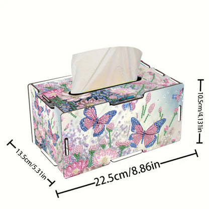 Wooden Diamond Painting Tissue Box for Home and Office Decoration (CZH007)
